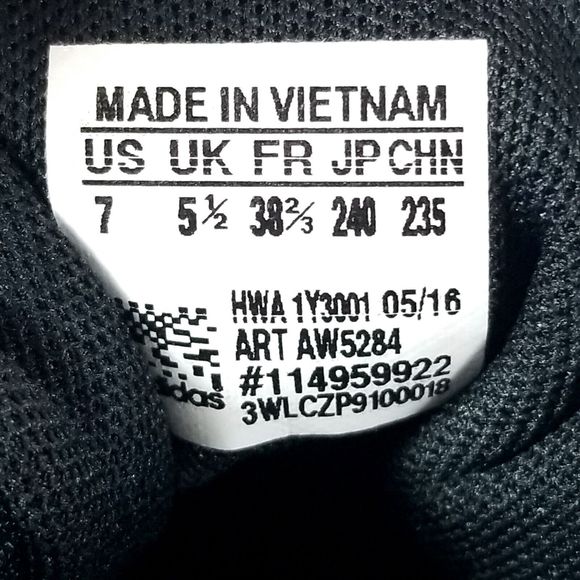 ADIDAS NEO CLOUDFOAM Women US 7 BLACK WHITE Geometric Running SNEAKERS AW5284 - Picture 4 of 10